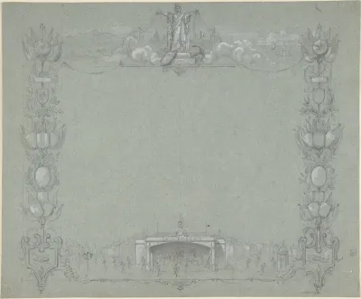Design for a Certificate(?) sponsored by the French newspaper, La Dépêche