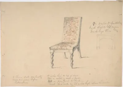 Design for a Chair with Turned Front Legs
