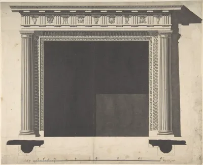 Design for a Chimney-piece, for the Saloon, Milton Park, Northamptonshire
