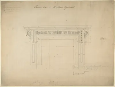 Design for a Chimneypiece for Somerset House, Strand, London