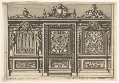 Design for a Choir Screen with Two Variants, from "Clôtures de chapelles"