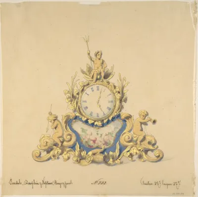 Design for a Clock with Neptune