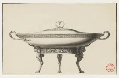 Design for a Covered Footed Serving Dish