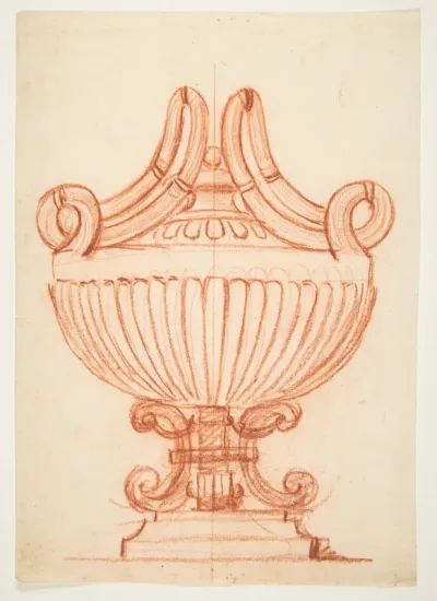 Design for a Covered Vase