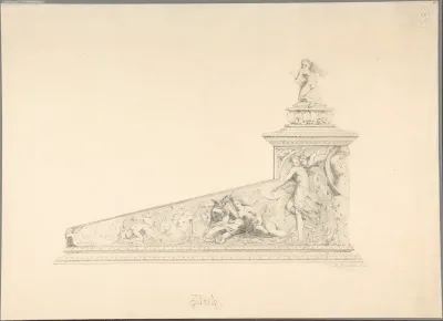 Design for a Desk with Decorations from "A Midsummer Night's Dream"