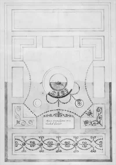 Design for a Dining-room Ceiling at Kelmarsh Hall, Northamptonshire