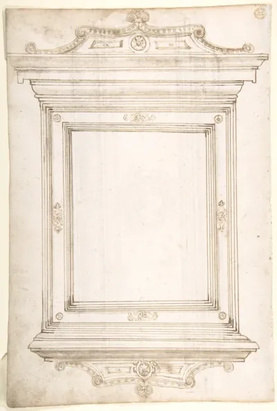 Design for a Frame (recto); Design for a Cassone (verso)