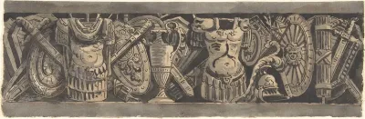 Design for a Frieze with Roman Trophies