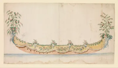Design for a Gondola Decorated for a Festive Occassion