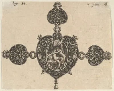 Design for a Heart-Shaped Brooch