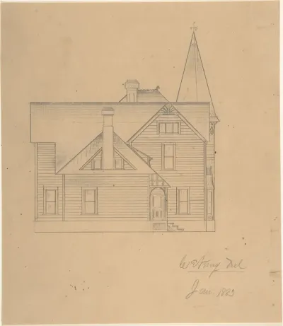 Design for a House, Back Elevation