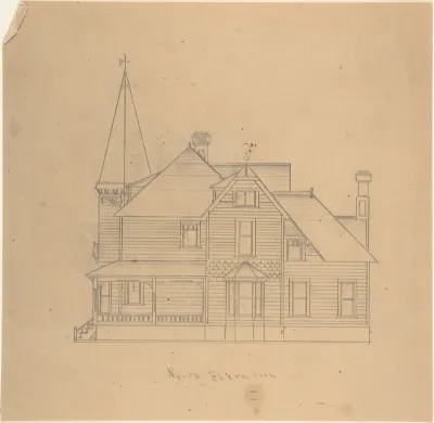 Design for a House, North Elevation
