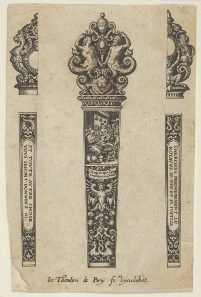 Design for a Knife Handle with the Marriage at Cana