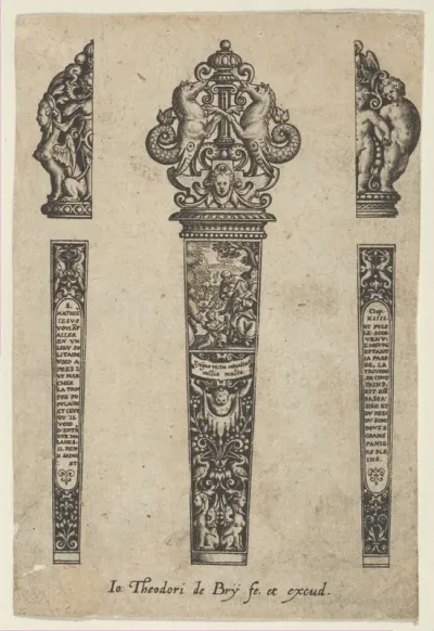 Design for a Knife Handle with the Sermon on the Mount