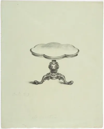 Design for a Lobed Pedestal Table