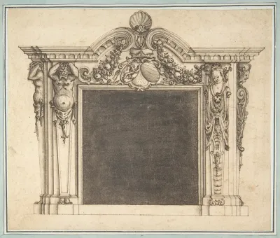 Design for a Mantelpiece with the Arms of Bavaria (?)