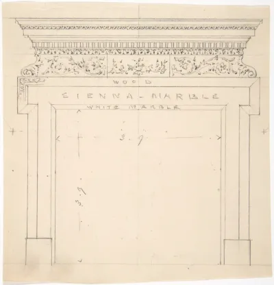Design for a Marble Fireplace