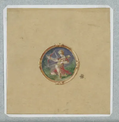 Design for a Medallion with Cupid
