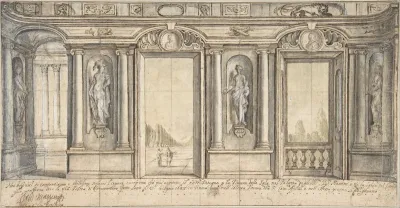 Design for a Painted Wall Decoration for Palazzo Massimo all'Aracoeli (Rome)