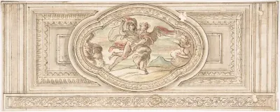 Design for a Panel with a Depiction of Boreas Abducting Oreithyia