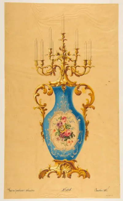 Design for a Porcelain Candelabra