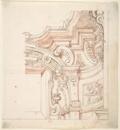 Design for a Portion of Cornice and Ceiling
