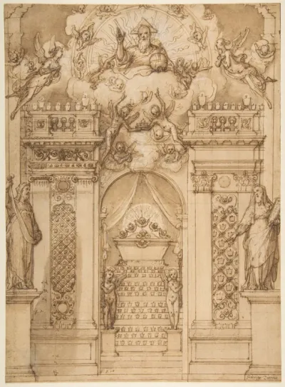 Design for a "Quarantore" Decoration