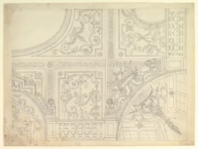 Design for a Quarter of Stucco Ceiling