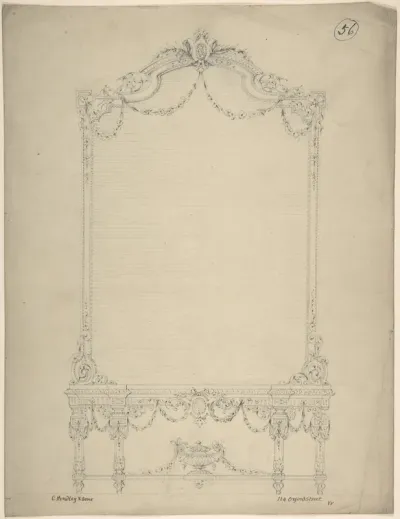 Design for a Rectangular Mirror over a Side Table