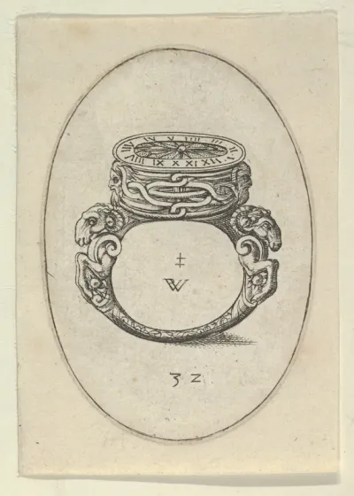 Design for a Ring Watch, Plate 32 from Livre d'Aneaux d'Orfevrerie