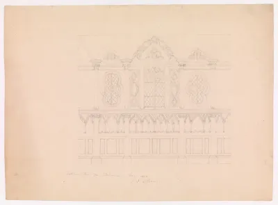 Design for a Side Chapel in the Gothic Style, for Adelmorn the Outlaw