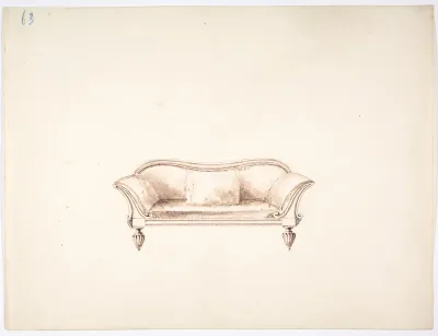 Design for a Sofa with Wing-like Arms