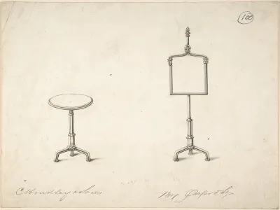 Design for a Standing Frame and End Table
