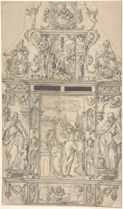 Design for a Tabernacle with the Annunciation