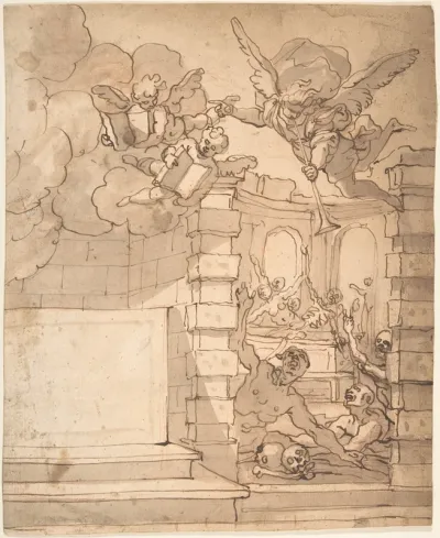 Design for a Title Page - Angel of the Resurrection
