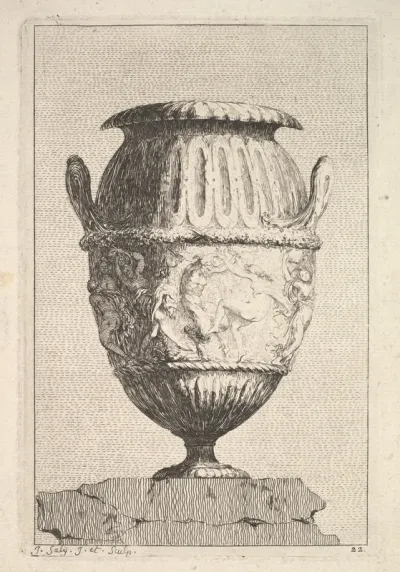 Design for a Vase with a Bacchic Frieze, from: Vases