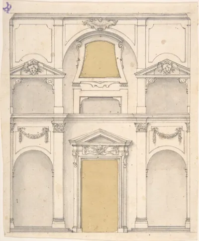 Design for a Wall Elevation over Two Floors