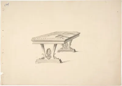 Design for a Work Table with a Railing