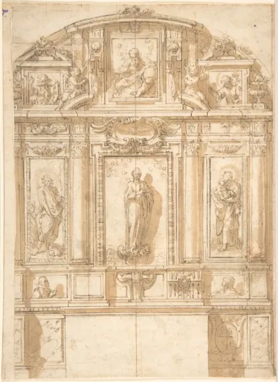 Design for an Altar with the Virgin of the Immaculate Conception in the Center