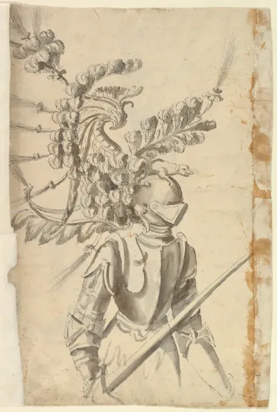 Design for an Armor with Tournament Headdress
