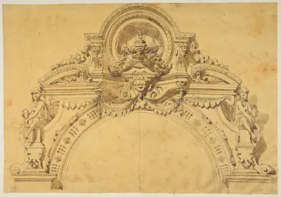 Design for an elaborate arch