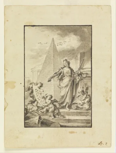 Design for an Illustration: "Architecture", 1760 89