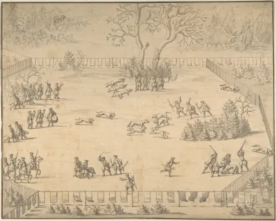 Design for an Illustration to Hans Friedrich von Fleming's "Der Volkommene Teursche Jäger..."