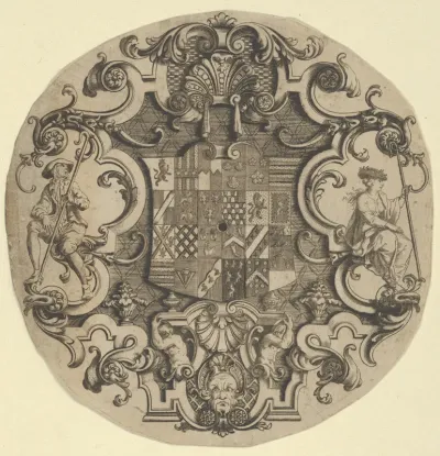 Design for an Ornamental Crest for Silver Plate