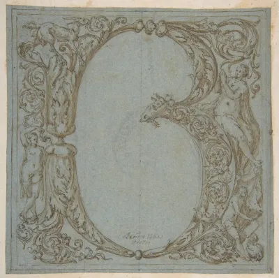 Design for an Ornamental Initial: B