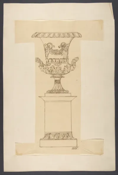 Design for an Urn on a Pedestal