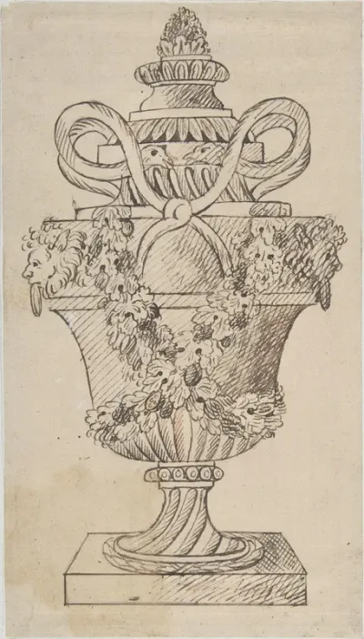 Design for an Urn (recto); Sketches (verso)