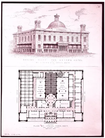 Design for Astor's Hotel, New York