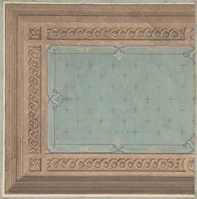 Design for Ceiling, Hôtel de Boivin, Paris