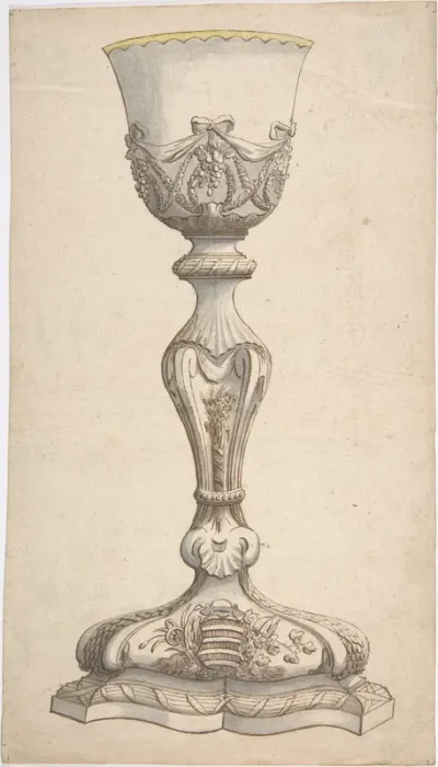 Design for Chalice with Arms of Jean-François Paul LeFevre de Caumartin, Bishop of Vannes